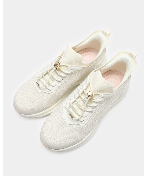 fitfit（フィットフィット）の「ハンズフリークッションソールスニーカー550（スニーカー・レディース・ホワイト/ブラック×ブラック/スモーキーグリーン系・22cm/25.5cm/25.0cm/24.5cm/24cm/23.5cm/23cm/22.5cm）」の7枚目の写真
