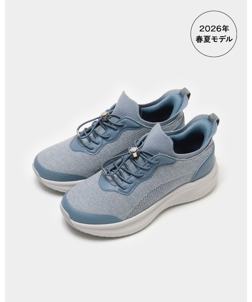 fitfit（フィットフィット）の「ハンズフリークッションソールスニーカー550（スニーカー・レディース・ホワイト/ブラック×ブラック/スモーキーグリーン系・22cm/25.5cm/25.0cm/24.5cm/24cm/23.5cm/23cm/22.5cm）」の14枚目の写真