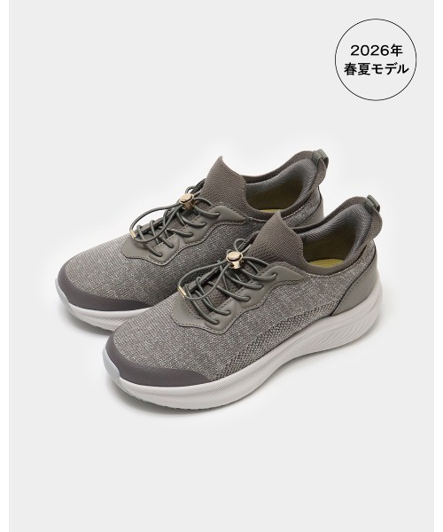 fitfit（フィットフィット）の「ハンズフリークッションソールスニーカー550（スニーカー・レディース・ホワイト/ブラック×ブラック/スモーキーグリーン系・22cm/25.5cm/25.0cm/24.5cm/24cm/23.5cm/23cm/22.5cm）」の20枚目の写真