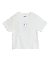 ANAP GｉRL | メタルシルバープリント リブ Tシャツ トップス(Tシャツ/カットソー)