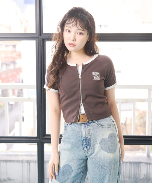 セール】【LTXC/抗菌防臭】タンクつきラインジップ半袖（Tシャツ