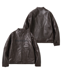 Engineered Leather Original Motorcycle Jacket Brown