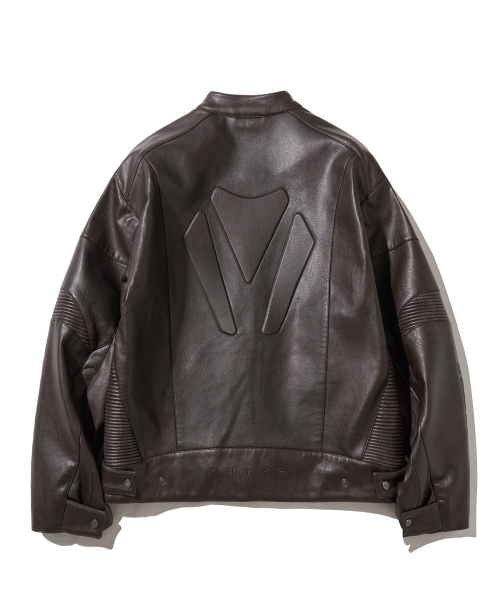 PHYPS MOTORCYCLE(フィップスモーターサイクル)の「Engineered Leather Original Motorcycle Jacket Brown(ライダースジャケット・レディース・その他・SMALL/MEDIUM/LARGE/X-LARGE)」の3枚目の写真