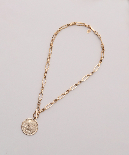 AP STUDIO（エーピーストゥディオ）の「【JANIS SAVITT/ジャニス・サビット】Design chain coin Necklace（ネックレス・レディース・ゴールド・FREE）」の8枚目の写真
