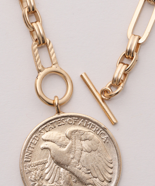 AP STUDIO（エーピーストゥディオ）の「【JANIS SAVITT/ジャニス・サビット】Design chain coin Necklace（ネックレス・レディース・ゴールド・FREE）」の12枚目の写真