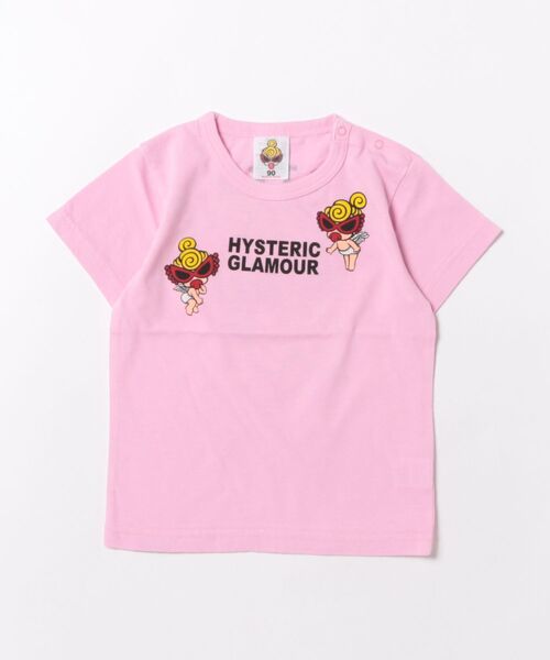 HYSTERIC MINI（ヒステリックミニ）の「ANGEL MINI CUPID 半袖Tシャツ（Tシャツ/カットソー・キッズ・ブラック/ベビーピンク/ホワイト・80/90）」の3枚目の写真