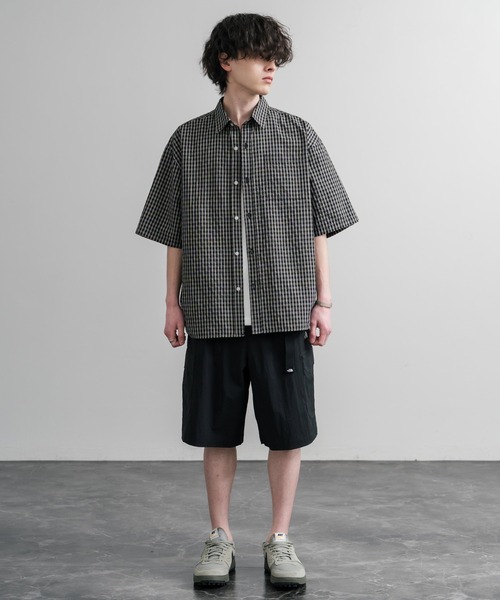 THE NORTH FACE(ザノースフェイス)の「THE NORTH FACE COVE SHORTS ロゴ刺繍ショートワイドパンツ(その他パンツ・メンズ・カーキ/パープル/ブラック・84/80/88)」の5枚目の写真