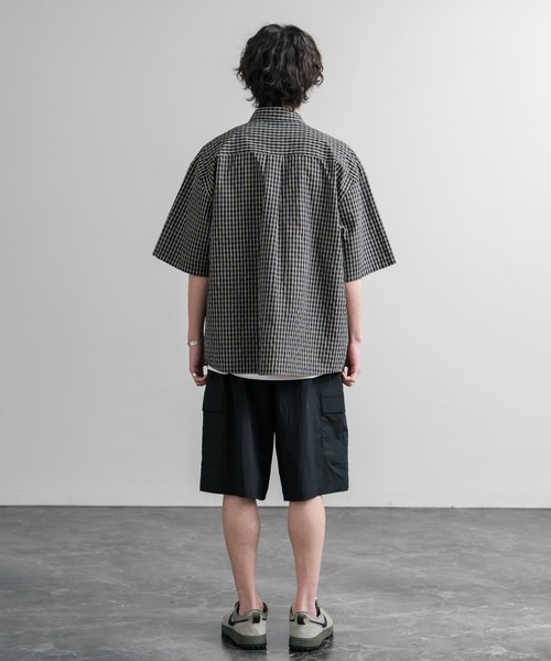 THE NORTH FACE(ザノースフェイス)の「THE NORTH FACE COVE SHORTS ロゴ刺繍ショートワイドパンツ(その他パンツ・メンズ・カーキ/パープル/ブラック・84/80/88)」の7枚目の写真