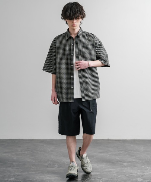 THE NORTH FACE(ザノースフェイス)の「THE NORTH FACE COVE SHORTS ロゴ刺繍ショートワイドパンツ(その他パンツ・メンズ・カーキ/パープル/ブラック・84/80/88)」の8枚目の写真