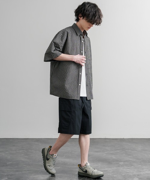 THE NORTH FACE(ザノースフェイス)の「THE NORTH FACE COVE SHORTS ロゴ刺繍ショートワイドパンツ(その他パンツ・メンズ・カーキ/パープル/ブラック・84/80/88)」の9枚目の写真