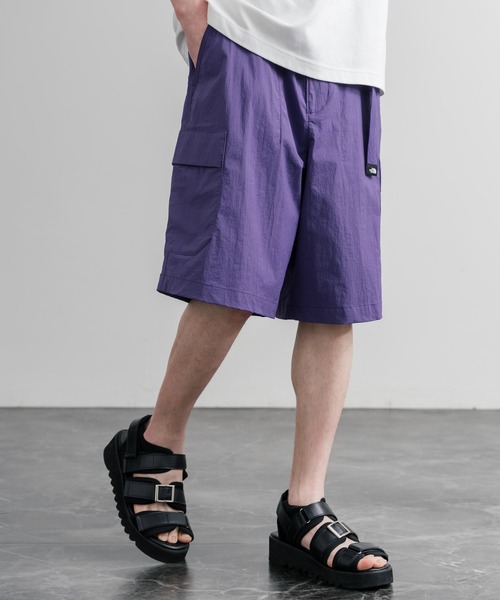 THE NORTH FACE(ザノースフェイス)の「THE NORTH FACE COVE SHORTS ロゴ刺繍ショートワイドパンツ(その他パンツ・メンズ・カーキ/パープル/ブラック・84/80/88)」の18枚目の写真