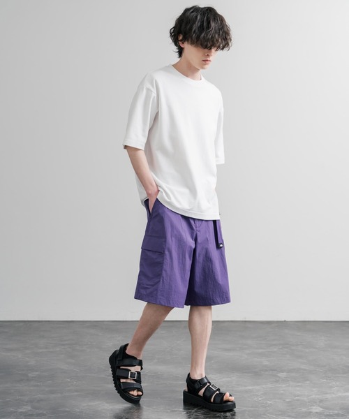 THE NORTH FACE(ザノースフェイス)の「THE NORTH FACE COVE SHORTS ロゴ刺繍ショートワイドパンツ(その他パンツ・メンズ・カーキ/パープル/ブラック・84/80/88)」の20枚目の写真