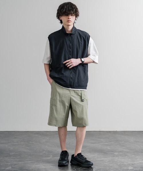 THE NORTH FACE(ザノースフェイス)の「THE NORTH FACE COVE SHORTS ロゴ刺繍ショートワイドパンツ(その他パンツ・メンズ・カーキ/パープル/ブラック・84/80/88)」の14枚目の写真