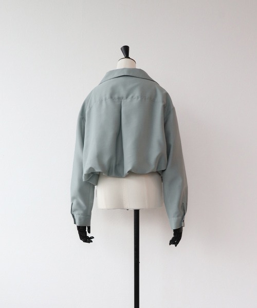 VERSEAU(ヴェルソー)の「エアリーオーガンジィ・バルーンカシュクールシャツ(シャツ/ブラウス・レディース・ライトグレー/チャコールグレー/オフホワイト・FREE)」の13枚目の写真