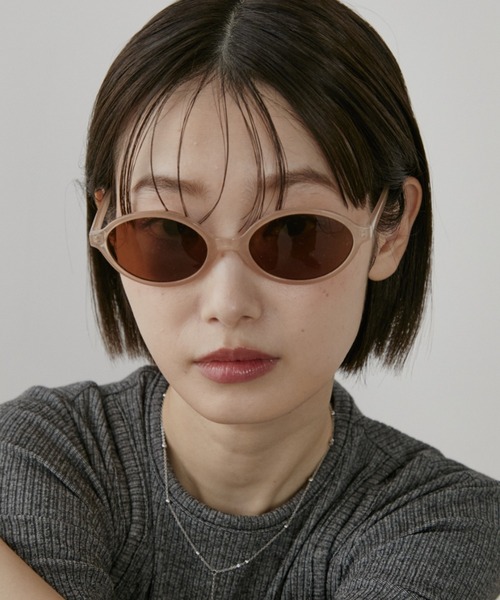 Aunt Marie's(アントマリーズ)の「オーバルサングラス(サングラス・レディース・ピンク/ブラック・FREE)」の10枚目の写真