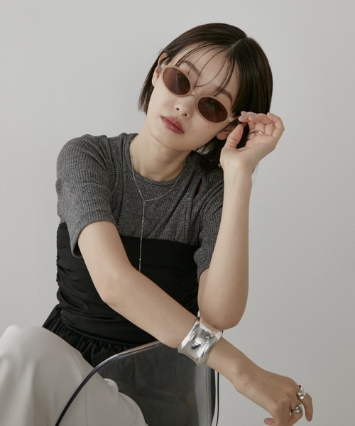 Aunt Marie's(アントマリーズ)の「オーバルサングラス(サングラス・レディース・ピンク/ブラック・FREE)」の15枚目の写真