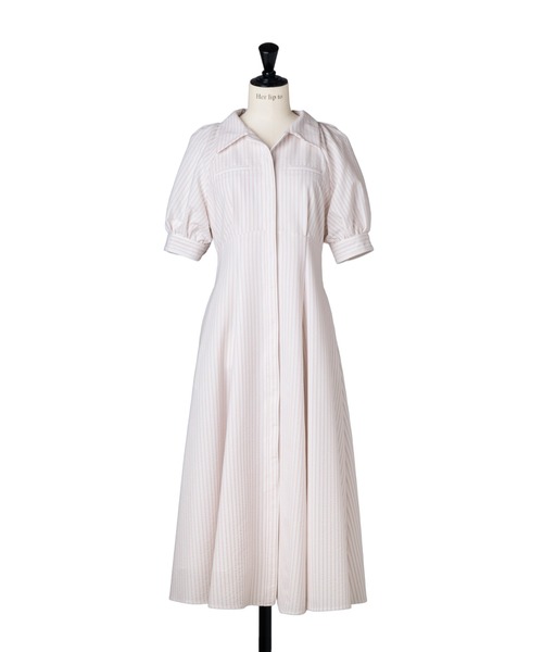 Her lip to(ハーリップトゥー)の「Vienna Shirt Dress(ワンピース・レディース・ホワイト系/モーブ系・S/M)」の18枚目の写真