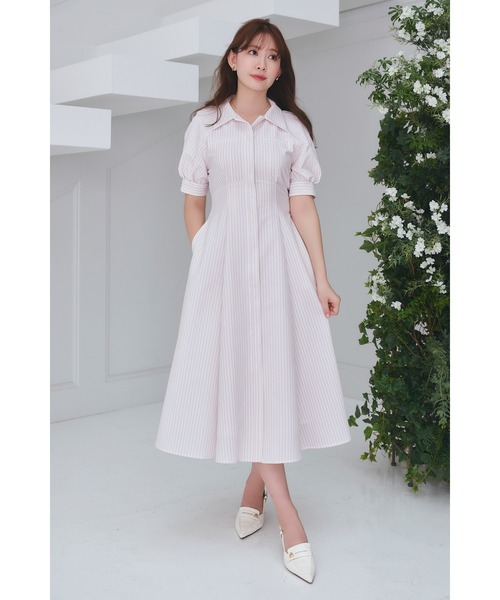 Vienna Shirt Dress（ワンピース）｜Her lip to（ハーリップトゥー）の