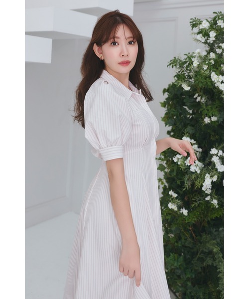 Vienna Shirt Dress（ワンピース）｜Her lip to（ハーリップトゥー）の