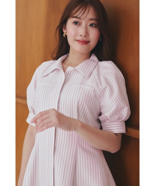Vienna Shirt Dress（ワンピース）｜Her lip to（ハーリップトゥー）の