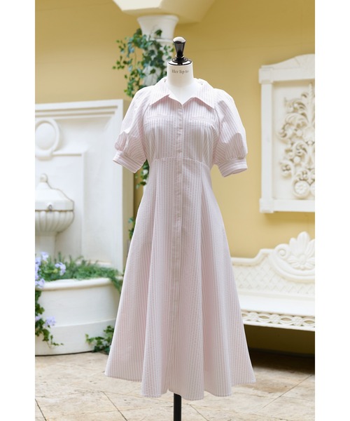Vienna Shirt Dress（ワンピース）｜Her lip to（ハーリップトゥー）の