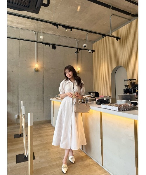 Vienna Shirt Dress（ワンピース）｜Her lip to（ハーリップトゥー）の