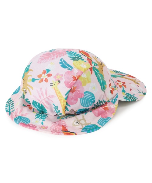 kladskap(クレードスコープ)の「【SWIM】総柄日除けつきスイムキャップ【UVカット】(水着・キッズ・サックスブルー/ネイビー/ピンク・F)」の10枚目の写真