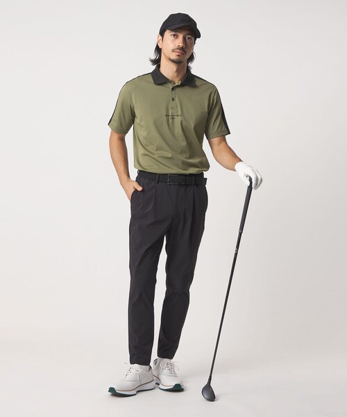 UNITED ARROWS GOLF(ユナイテッドアローズゴルフ)の「メンズ コンビ ポロシャツ ストレッチ(ポロシャツ・メンズ・グレー系/オリーブ・L/M/XL)」の9枚目の写真