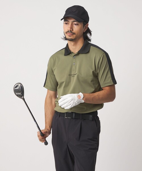 UNITED ARROWS GOLF(ユナイテッドアローズゴルフ)の「メンズ コンビ ポロシャツ ストレッチ(ポロシャツ・メンズ・グレー系/オリーブ・L/M/XL)」の20枚目の写真