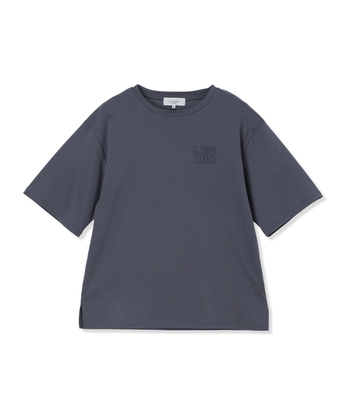 LE SOUK HOLIDAY(ルスークホリデー)の「ワッペンロゴTシャツ【接触冷感・吸水速乾】(Tシャツ/カットソー・レディース・ブラック/チャコールグレー・M/L)」の18枚目の写真