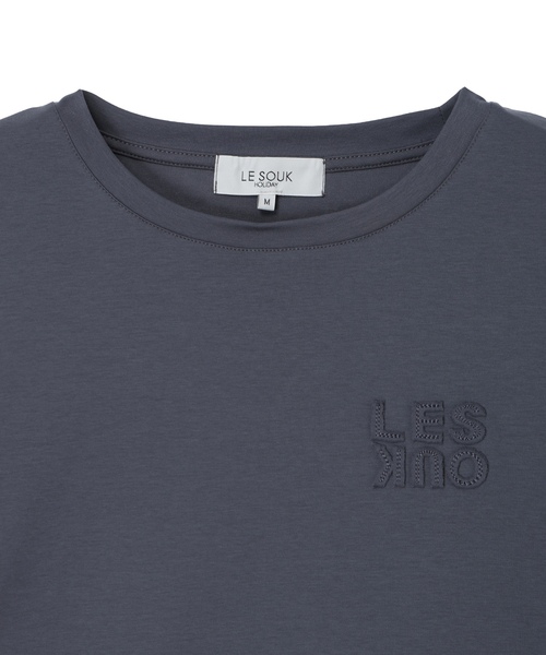 LE SOUK HOLIDAY(ルスークホリデー)の「ワッペンロゴTシャツ【接触冷感・吸水速乾】(Tシャツ/カットソー・レディース・ブラック/チャコールグレー・M/L)」の20枚目の写真