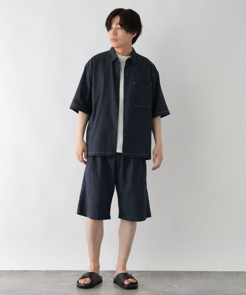 GLOBAL WORK（グローバルワーク）の「アーバンデニムシャツ/AIR/638141（シャツ/ブラウス・メンズ・ダークブルー/ブルー系その他6・X-LARGE/LARGE/SMALL/MEDIUM）」の10枚目の写真