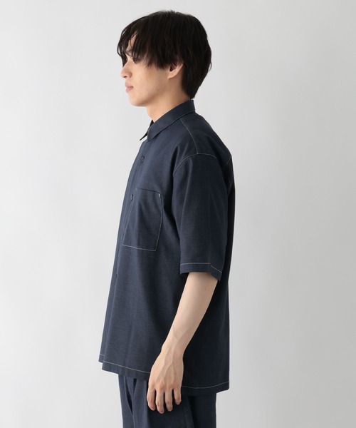 GLOBAL WORK（グローバルワーク）の「アーバンデニムシャツ/AIR/638141（シャツ/ブラウス・メンズ・ダークブルー/ブルー系その他6・X-LARGE/LARGE/SMALL/MEDIUM）」の16枚目の写真