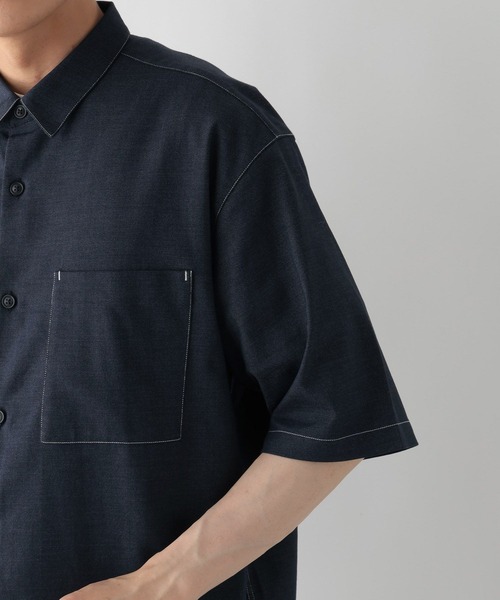 GLOBAL WORK（グローバルワーク）の「アーバンデニムシャツ/AIR/638141（シャツ/ブラウス・メンズ・ダークブルー/ブルー系その他6・X-LARGE/LARGE/SMALL/MEDIUM）」の19枚目の写真
