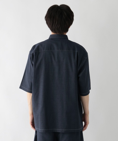 GLOBAL WORK（グローバルワーク）の「アーバンデニムシャツ/AIR/638141（シャツ/ブラウス・メンズ・ダークブルー/ブルー系その他6・X-LARGE/LARGE/SMALL/MEDIUM）」の22枚目の写真