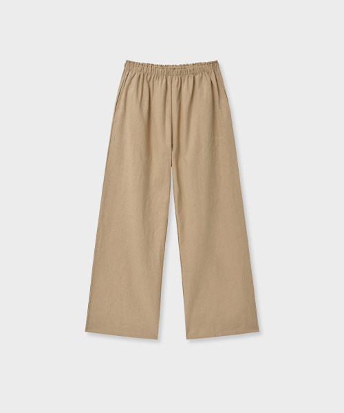 VANISHMENT（バニシュメント）の「Linen banding pants_beige（その他パンツ・レディース・その他・FREE）」の2枚目の写真