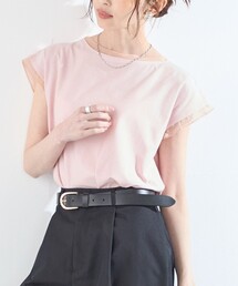 SHIPS Colors:〈接触冷感・手洗い可能〉クールタッチ シアーコンビTEE◇