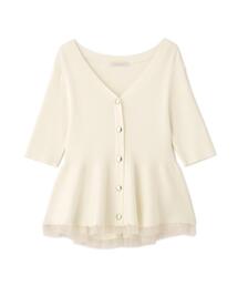 PROPORTION BODY DRESSING（プロポーションボディドレッシング）の「【追加生産決定！】部分シアーペプラムニット / 1216270606（ニット/セーター）」