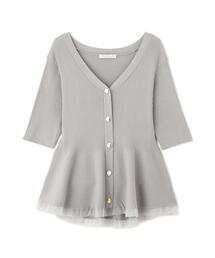 PROPORTION BODY DRESSING（プロポーションボディドレッシング）の「【追加生産決定！】部分シアーペプラムニット / 1216270606（ニット/セーター）」