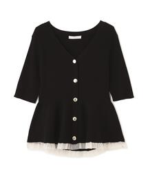 PROPORTION BODY DRESSING（プロポーションボディドレッシング）の「【追加生産決定！】部分シアーペプラムニット / 1216270606（ニット/セーター）」