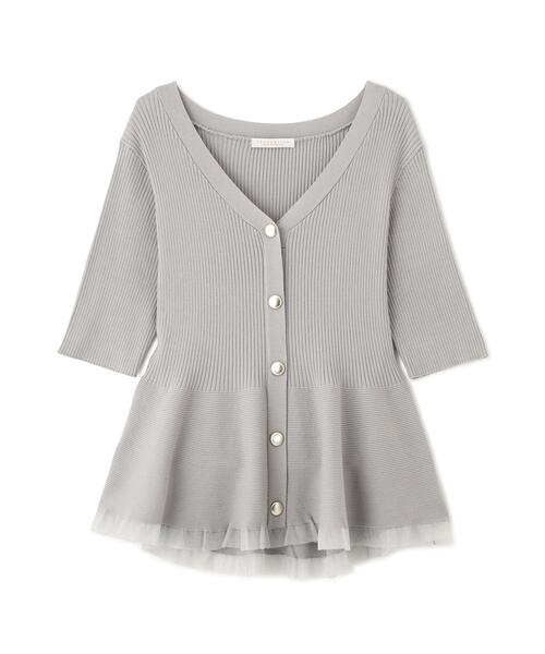 PROPORTION BODY DRESSING(プロポーションボディドレッシング)の「【ブラック/ホワイト追加生産】部分シアーペプラムニット / 1216270606(ニット/セーター・レディース・ホワイト系その他/グレー/ブラック/ピンク・SMALL/MEDIUM)」の20枚目の写真