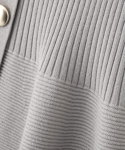 PROPORTION BODY DRESSING(プロポーションボディドレッシング)の「【ブラック/ホワイト追加生産】部分シアーペプラムニット / 1216270606(ニット/セーター・レディース・ホワイト系その他/グレー/ブラック/ピンク・SMALL/MEDIUM)」の21枚目の写真