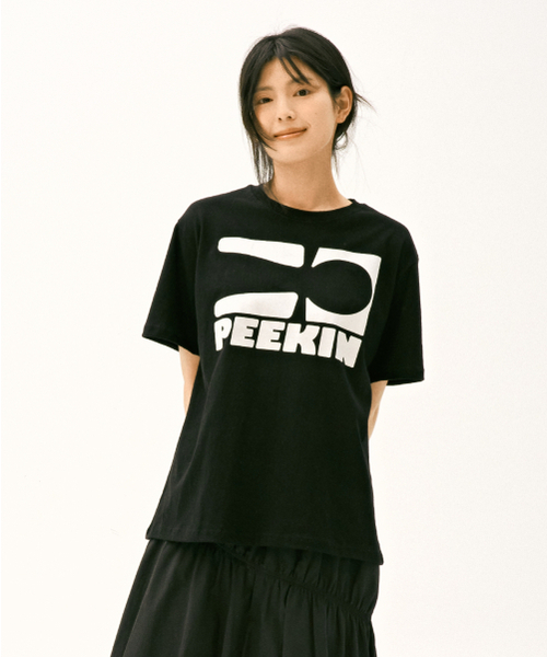And Again(アンドアゲイン)の「シグニチャーロゴオーバーティーシャツ(ブラック(Tシャツ/カットソー・レディース・その他・FREE)」の1枚目の写真