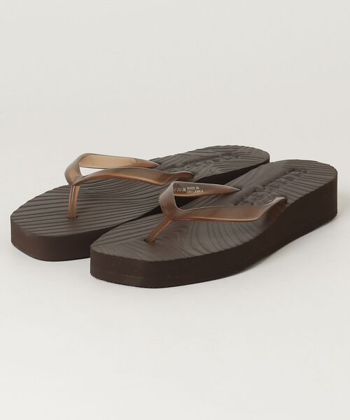 SHIPS（シップス）の「SLEEPERS PLATFORM TRANSPARENT（サンダル・レディース・ダークブラウン/ピンク/ブラック・36/37/38）」の2枚目の写真