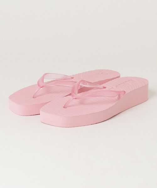SHIPS（シップス）の「SLEEPERS PLATFORM TRANSPARENT（サンダル・レディース・ダークブラウン/ピンク/ブラック・36/37/38）」の3枚目の写真