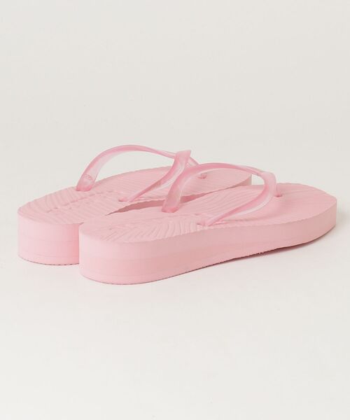 SHIPS（シップス）の「SLEEPERS PLATFORM TRANSPARENT（サンダル・レディース・ダークブラウン/ピンク/ブラック・36/37/38）」の4枚目の写真