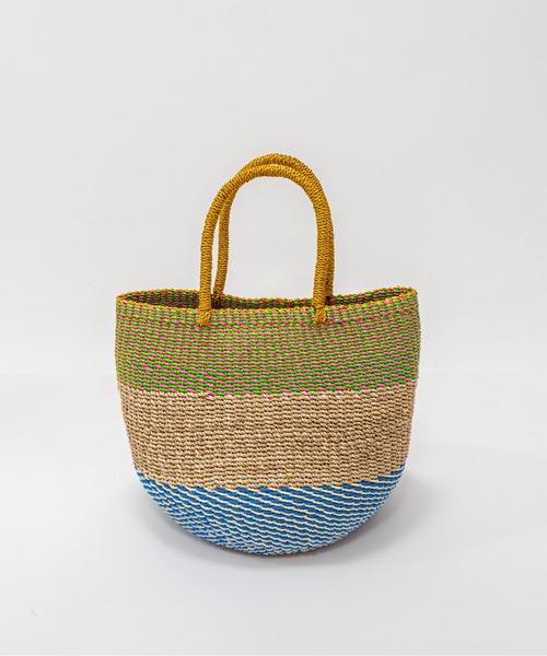 新品 ハンドメイド✨職人作家 天然かごバッグ マニラ麻 バクバク マルシェバッグ セール】【The Bagmati/ザバグマティ】かごバッグ マニラ麻（アバカ
