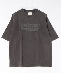 【CORISCO】天竺スノーウォッシュ加工 パッチロゴTEE