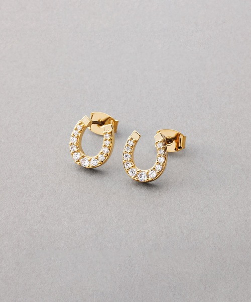 Cream dot.(クリームドット)の「煌めくビジューのホースシューピアス/イヤリング(ピアス(両耳用)・レディース・ピンク系その他3/シルバー/ピンク系その他/ゴールド系その他3/ゴールド/ピンク系その他2/ゴールド系その他/シルバー系その他3/ピンクゴールド/シルバー系その他/シルバー系その他2/ゴールド系その他2・ONE SIZE)」の11枚目の写真