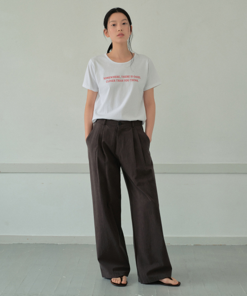 WEDNESDAYOASISFORWOMEN（ウェンズデー オアシス フォー ウーマン）の「クローザーシルケットハーフTシャツ_IVORY(WB6TP35)（Tシャツ/カットソー・レディース・アイボリー・FREE）」の3枚目の写真